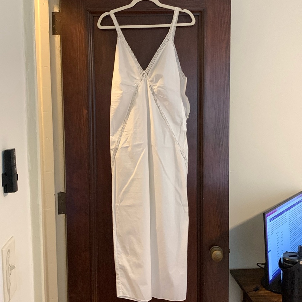 Zara Lace White Maxi Dress